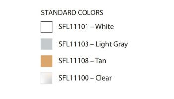 AquaStar Fill-Lid Standard Square 11'' Skimmer Cover and Frame | White | SFL11101