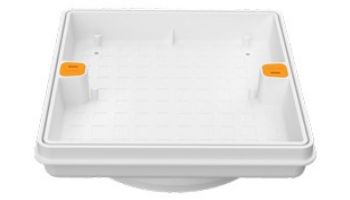 AquaStar Fill-Lid Standard Square 11'' Skimmer Cover and Frame | White | SFL11101