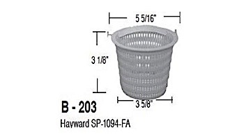 Aladdin Basket for Hayward SP-1094-FA | B-203