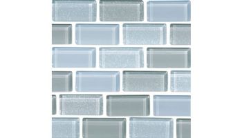 National Pool Tile Orion 1x2Glass Tile | Iceberg | ORN-ICEBERG