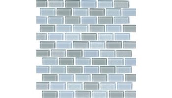 National Pool Tile Orion 1x2Glass Tile | Iceberg | ORN-ICEBERG