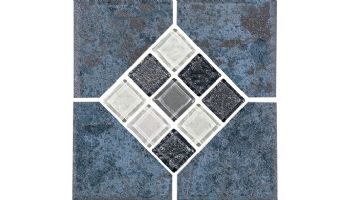 National Pool Tile Verona 6x6 Series | Tondela Blue Deco | VR681 DECO SL