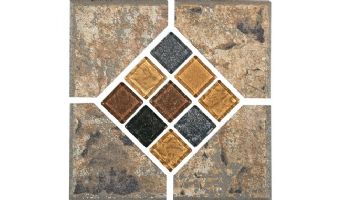 National Pool Tile Verona 6x6 Series | Tavora Tan Deco | VR682 DECO SL