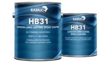Ramuc HB31 3:1 High-Build Epoxy Pool Paint | 1-Gallon Kit | White | 913231101