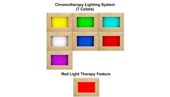 Golden Designs 3-Person Corner Full Spectrum PureTech Near Zero EMF FAR Infrared Sauna with Himalayan Salt Bar | Hemlock | GDI-8035-03