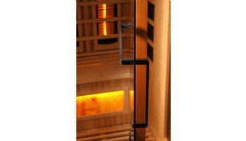 Golden Designs 4-Person Full Spectrum PureTech Near Zero EMF FAR Infrared Sauna with Himalayan Salt Bar | Hemlock | GDI-8040-03