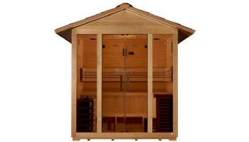 Golden Designs Vorarlberg 5-Person Traditional Outdoor Sauna | Hemlock | GDI-8105-01