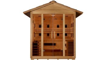 Golden Designs Gargellen 5-Person Hybrid PureTech Outdoor Sauna | Hemlock | GDI-8125-01