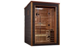 Golden Designs Narvik 2-Person Indoor / Outdoor Traditional Sauna | Cedar | GDI-8202-01