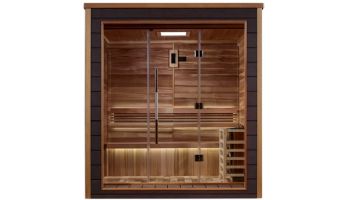 Golden Designs Drammen 3-Person Indoor / Outdoor Traditional Sauna | Cedar | GDI-8203-01