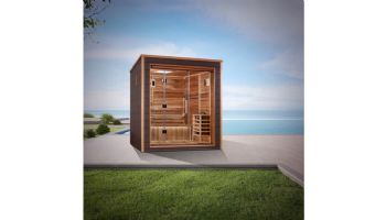 Golden Designs Drammen 3-Person Indoor / Outdoor Traditional Sauna | Cedar | GDI-8203-01
