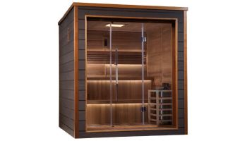 Golden Designs Bergen 6-Person Indoor / Outdoor Traditional Sauna | Cedar | GDI-8206-01