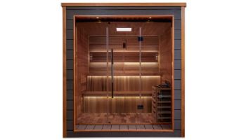Golden Designs Bergen 6-Person Indoor / Outdoor Traditional Sauna | Cedar | GDI-8206-01