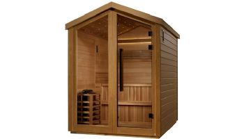 Golden Designs Kaarina 6-Person Outdoor Traditional Sauna | Cedar | GDI-8506-01