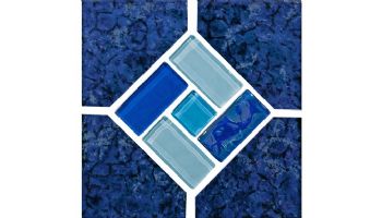National Pool Tile Bermuda 6x6 Series | Blue | BERMUDA BLG DECO GL
