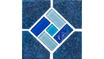 National Pool Tile Boardwalk 6x6 Series | Ocean Blue | BDW-OCEAN DECO GL
