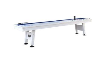Hathaway Crestline 12-Ft. Outdoor Shuffleboard Table | White | BG50370