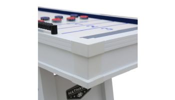 Hathaway Crestline 12-Ft. Outdoor Shuffleboard Table | White | BG50370