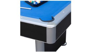 Hathaway Maverick II 7-Ft. Pool Table with Table Tennis Top | Black with Blue Felt | BG50390