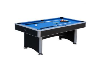 Hathaway Maverick II 7-Ft. Pool Table with Table Tennis Top | Black with Blue Felt | BG50390