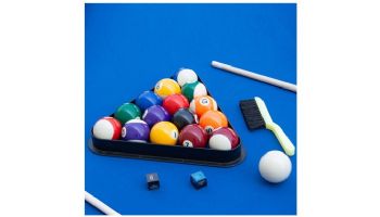 Hathaway Maverick II 7-Ft. Pool Table with Table Tennis Top | Black with Blue Felt | BG50390