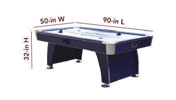 Hathaway Phantom II 7.5-Foot Air Hockey Table with LED Scoring and Lights | BG50389