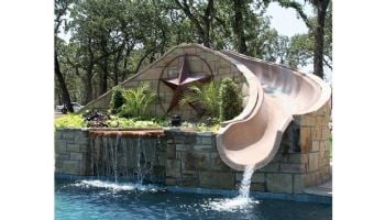SR Smith 10' Garden Ride Pre-Configured Custom Slides | Right Curve | Cappuccino | GRS10-CR-57-C