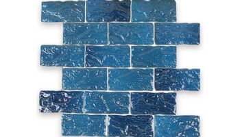National Pool Tile Earthtone Brick 2x4 Series | Ocean Blue | MASEB7