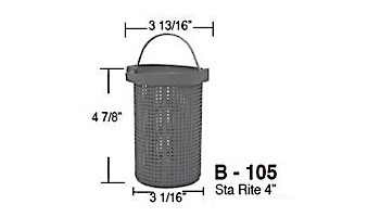 Aladdin Basket for Sta Rite 4in | B-105