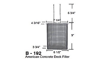 Aladdin Basket for American Concrete Deck Filter | B-192