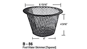 Aladdin Basket for Pool Water Skimmer Tapered | B-86