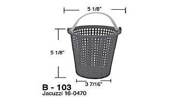 Aladdin Basket for Jacuzzi 16-0470 | B-103