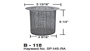 Aladdin Basket for Hayward No. SP-145-RA | B-118