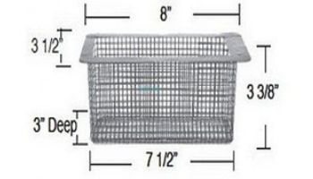 Aladdin Powder Coated Skimmer Basket for Swimquip 8695 | B-47