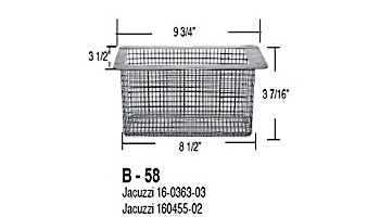 Aladdin Basket for Jacuzzi 16-0363-03 & 160455-02 | B-58