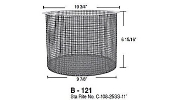 Aladdin Basket for Sta Rite No. C-108-25SS-11 | B-121