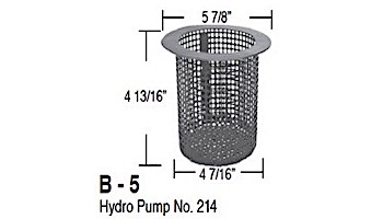 Aladdin Basket for Hydro Pump No. 214 | B-5