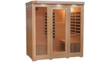 HeatWave Sonoma 4-Person Hemlock Infrared Sauna with 9 Carbon Heaters | SA7020