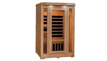HeatWave Sonoma 2-Person Hemlock Infrared Sauna with 6 Carbon Heaters | SA7018