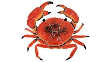 Artistry In Mosaics Crab Mosaic | Red - 9" | CRARES