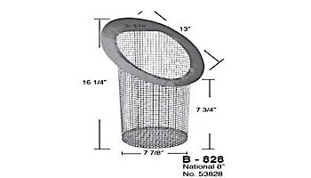 Aladdin Basket for Jacuzzi National 8in No. 53828 | B-828