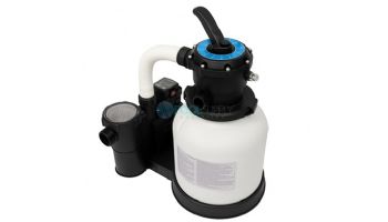 CaliMar® 16" Above Ground Pool Sand Filter with 0.75HP Single Speed Pump and Aquamoto Scrubo Zoom Cordless Robotic Pool Cleaner Kit | CMARITX16-AQM301000