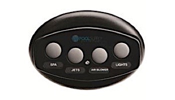 Pentair iS4 Spa-Side Remote Control | 4 Button Black 50 ft Cable | 521891