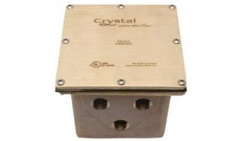 Crystal Fountains EBJ Series Underwater Junction Box | 6-Connections | EBJ212DMX