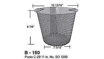 Aladdin Basket for Purex C-29 11 in. No. SO 1200 | B-150