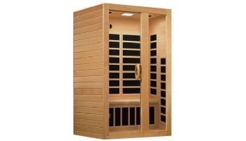 Golden Designs Dynamic Serena 2-Person Corner Low EMF FAR Infrared Sauna | Canadian Hemlock | DYN-6229-01
