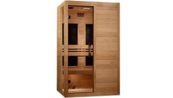 Golden Designs Dynamic Lucca 2-Person Ultra Low EMF FAR Infrared Sauna | Hemlock | DYN-6215-05 Elite