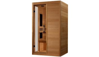 Golden Designs Dynamic Lucca 2-Person Ultra Low EMF FAR Infrared Sauna | Hemlock | DYN-6215-05 Elite