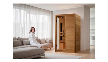 Golden Designs Dynamic Lucca 2-Person Ultra Low EMF FAR Infrared Sauna | Hemlock | DYN-6215-05 Elite