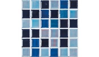 National Pool Tile BMX Mix Mosaic 1x1 Series | Blonde Mix | MASBMX100